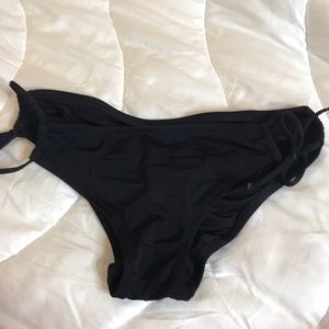Cheekey black bikini bottoms